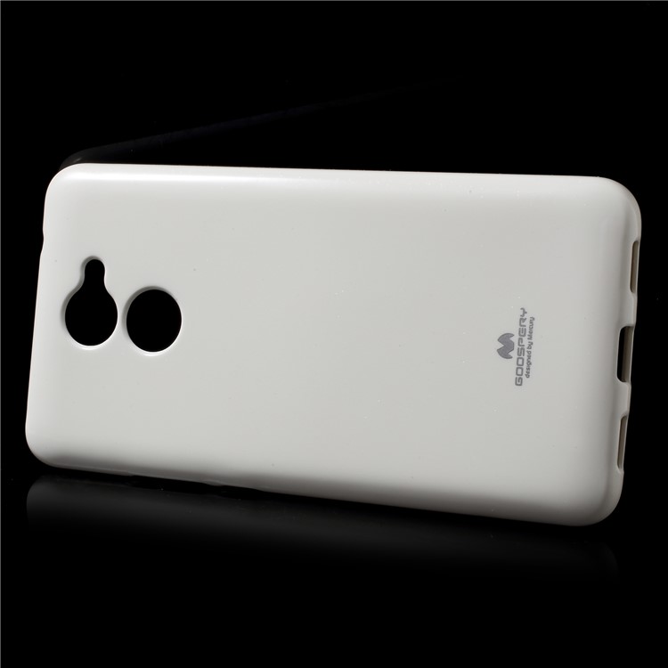 MERCURY GOOSPERY Flash Powder TPU Phone Case Shell for Huawei Y7 Prime / Enjoy 7 Plus - White-2