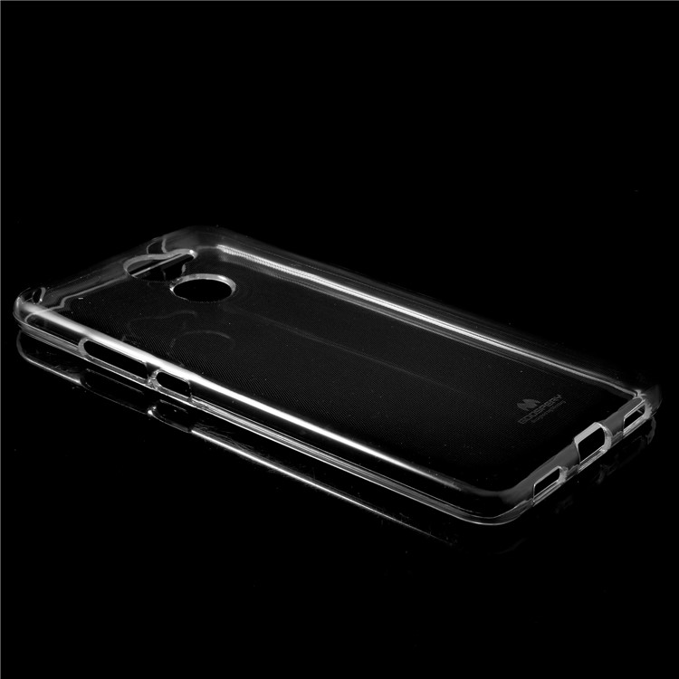MERCURY GOOSPERY Flash Powder TPU Flexible Case for Huawei Y7 Prime / Enjoy 7 Plus - Transparent-2