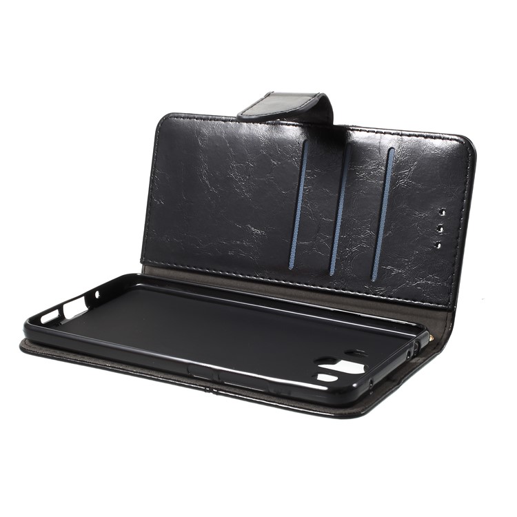 K'TRY Geometric Splicing Series Wallet Leather Stand Case for Huawei Mate 10 - Black-7