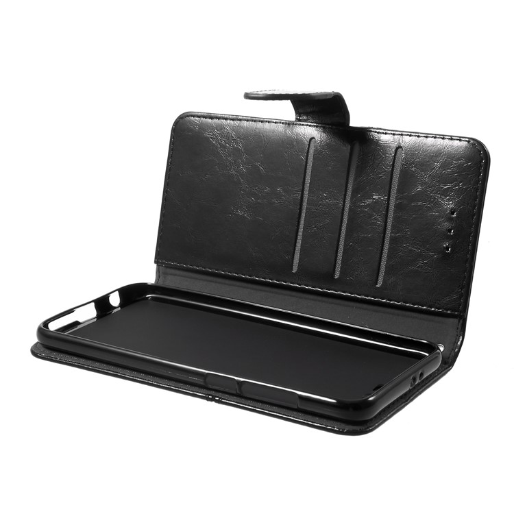 K'TRY Geometric Splicing Series Wallet Leather Case with Stand for Huawei Honor 9 - Black-7