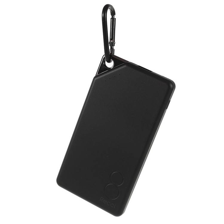 RECCI Gallop Series 8000mAH Portable Power Charger for iPhone iPad Samsung - Black-1