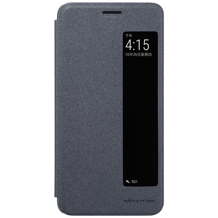 NILLKIN Sparkle Series for Huawei Mate 10 Pro View Window PU Leather Flip Cover - Black-2