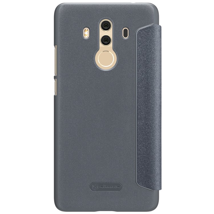 NILLKIN Sparkle Series for Huawei Mate 10 Pro View Window PU Leather Flip Cover - Black-3
