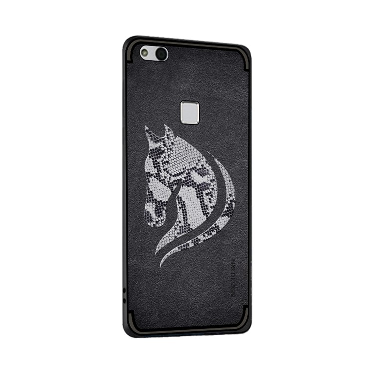 10PCS/Set NXE Snake Textured Horse Pattern TPU Shell for Huawei P10 Lite - Black-2