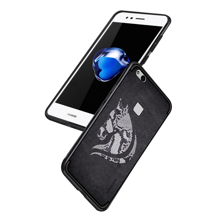10PCS/Set NXE Snake Textured Horse Pattern TPU Shell for Huawei P10 Lite - Black-6