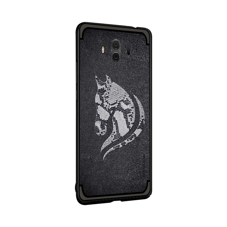 10PCS/Set NXE Snake Textured Horse Pattern TPU Case for Huawei Mate 10 - Black-2