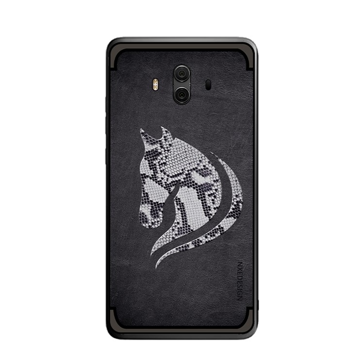 10PCS/Set NXE Snake Textured Horse Pattern TPU Case for Huawei Mate 10 - Black-5