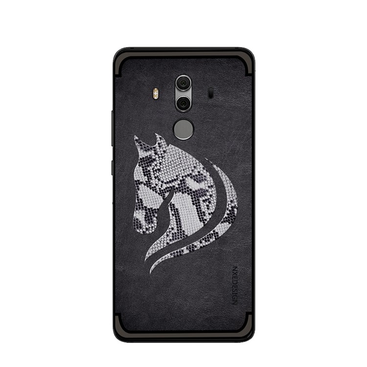 10PCS/Set NXE Snake Textured Horse Pattern TPU Case for Huawei Mate 10 Pro - Black-2