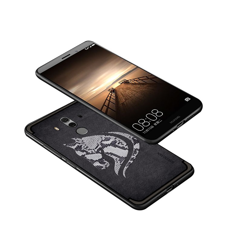 10PCS/Set NXE Snake Textured Horse Pattern TPU Case for Huawei Mate 10 Pro - Black-3