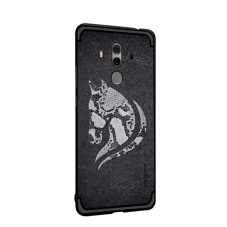 10PCS/Set NXE Snake Textured Horse Pattern TPU Case for Huawei Mate 10 Pro - Black-4