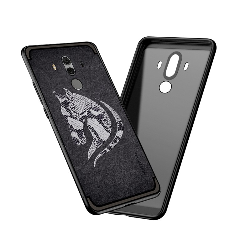 10PCS/Set NXE Snake Textured Horse Pattern TPU Case for Huawei Mate 10 Pro - Black-5
