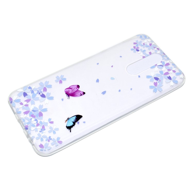 For Huawei Mate 10 Lite / nova 2i / Maimang 6 / Honor 9i (India) Pattern Printing Soft TPU Cell Phone Case - Two Butterflies-3