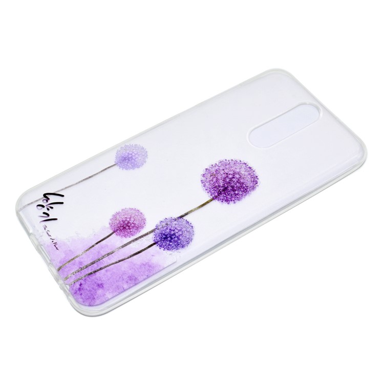 For Huawei Mate 10 Lite / nova 2i / Maimang 6 / Honor 9i (India) Pattern Printing Soft TPU Cell Phone Shell - Purple Dandelions-3