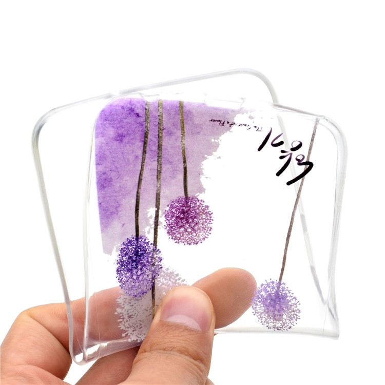 For Huawei Mate 10 Lite / nova 2i / Maimang 6 / Honor 9i (India) Pattern Printing Soft TPU Cell Phone Shell - Purple Dandelions-5