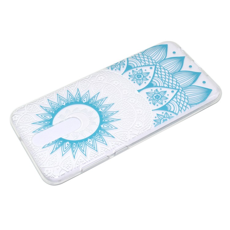 For Huawei Mate 10 Lite / nova 2i / Maimang 6 / Honor 9i (India) Pattern Printing Soft TPU Cell Phone Casing Cover - Blue Mandala-4