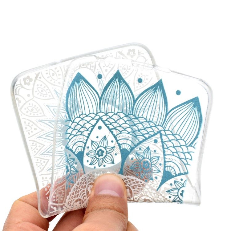 For Huawei Mate 10 Lite / nova 2i / Maimang 6 / Honor 9i (India) Pattern Printing Soft TPU Cell Phone Casing Cover - Blue Mandala-5