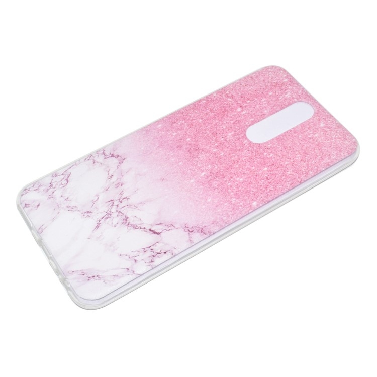 For Huawei Mate 10 Lite / nova 2i / Maimang 6 / Honor 9i (India) Pattern Printing Soft TPU Phone Case - Pink Marble-3