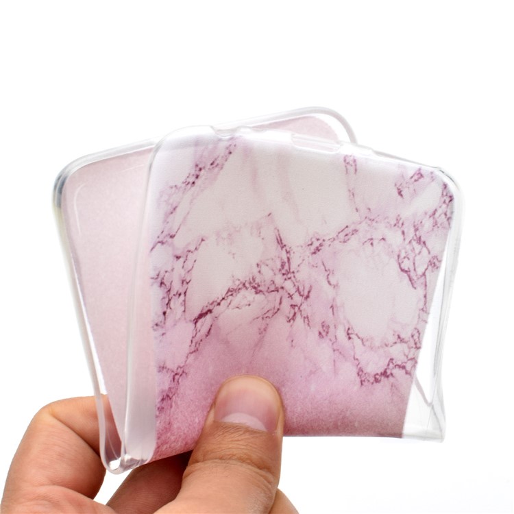 For Huawei Mate 10 Lite / nova 2i / Maimang 6 / Honor 9i (India) Pattern Printing Soft TPU Phone Case - Pink Marble-5