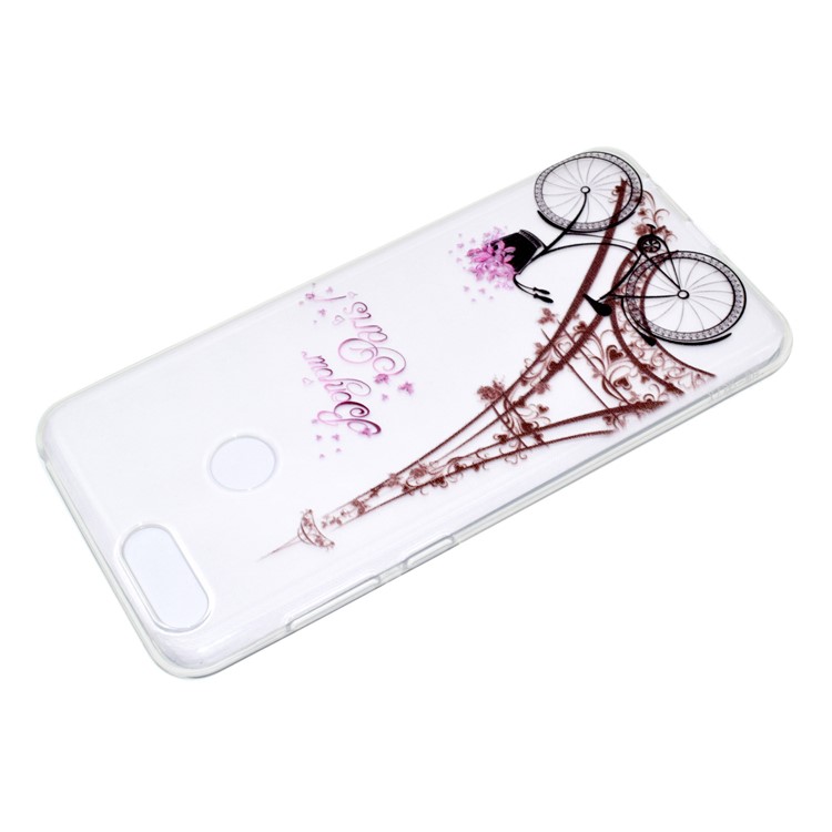 Ultra Thin Pattern Printing Soft TPU Shell for Huawei Honor 7X - Eiffel Tower-4