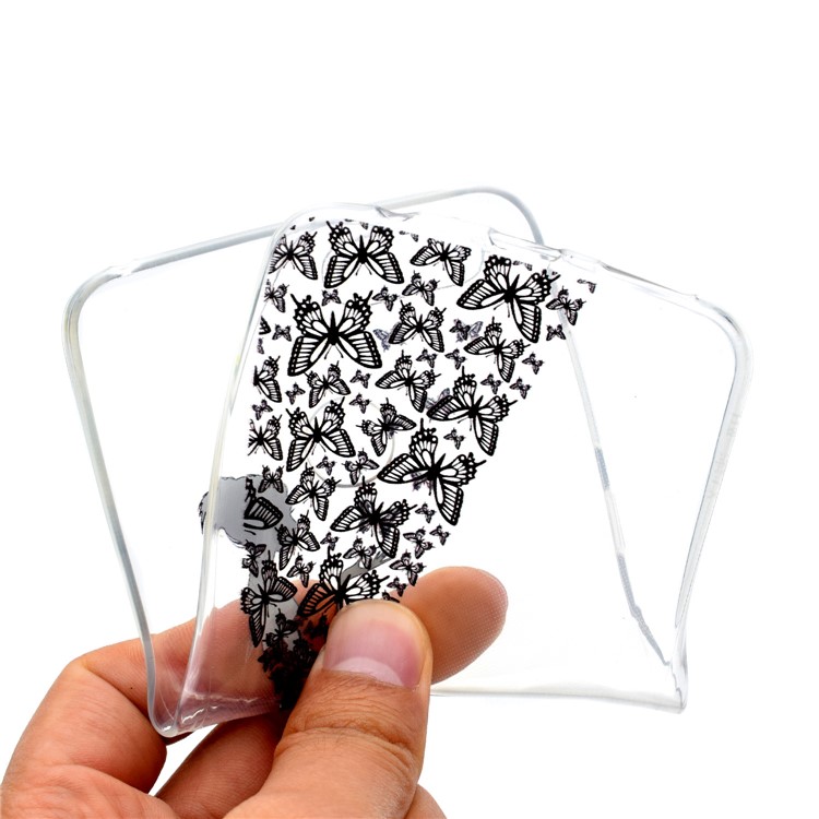 Ultra Thin Pattern Printing Soft TPU Casing for Huawei Honor 7X - Butterfly Girl-5