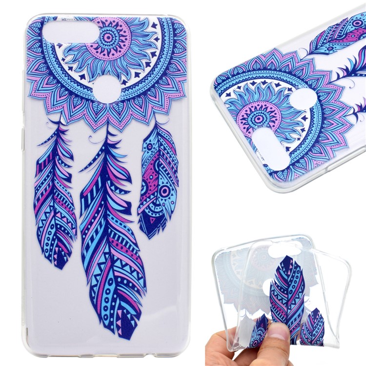 Ultra Thin Pattern Printing Soft TPU Back Case for Huawei Honor 7X - Dream Catcher-1