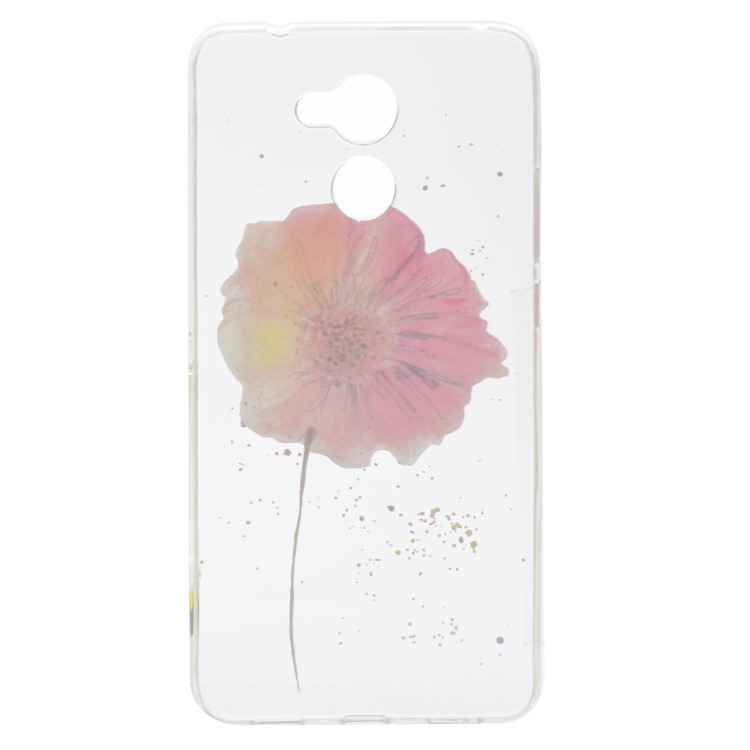 Pattern Printing TPU Jelly Mobile Cover for Huawei Y7 (2017) - Fresh Flower-2
