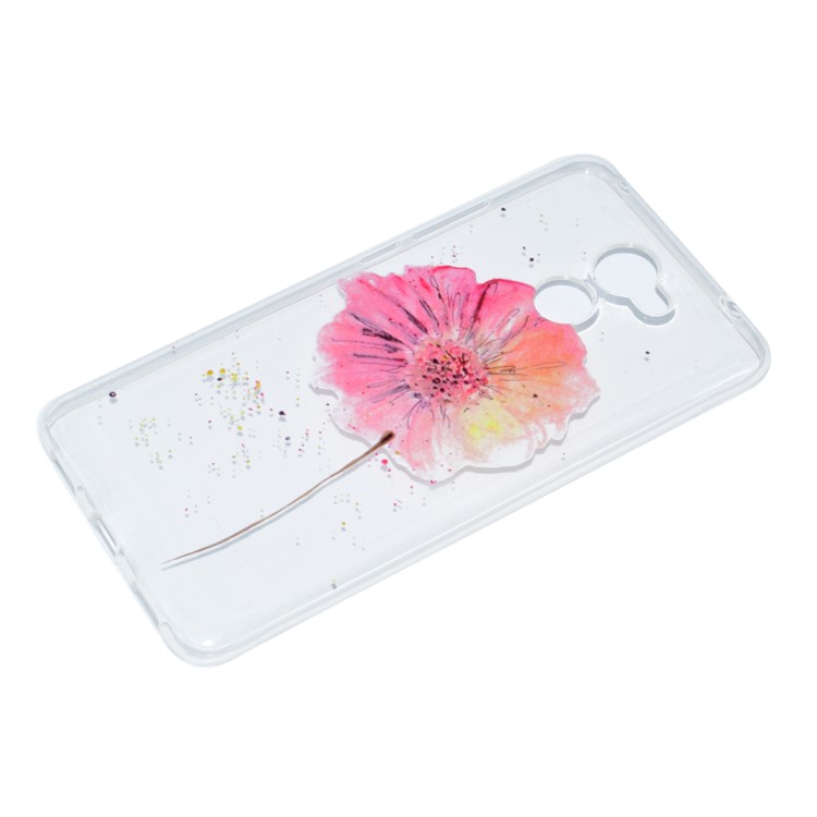 Pattern Printing TPU Jelly Mobile Cover for Huawei Y7 (2017) - Fresh Flower-3
