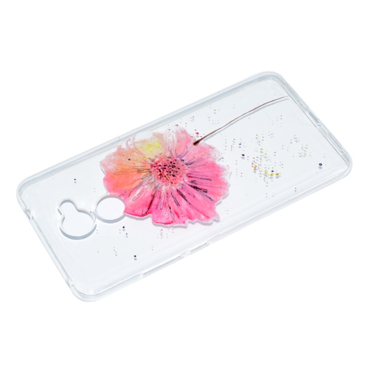 Pattern Printing TPU Jelly Mobile Cover for Huawei Y7 (2017) - Fresh Flower-4