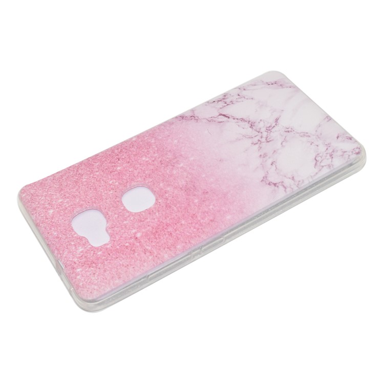 For Huawei Honor 5X/Honor Play 5X Patterned Ultra-thin TPU Mobile Phone Casing - Pink Marble-4