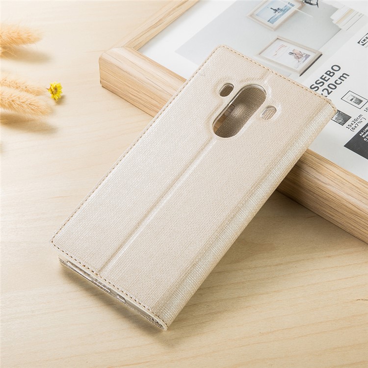 VILI DMX Folding Stand View Window Leather Mobile Phone Case for Huawei Mate 10 Pro - Gold-2