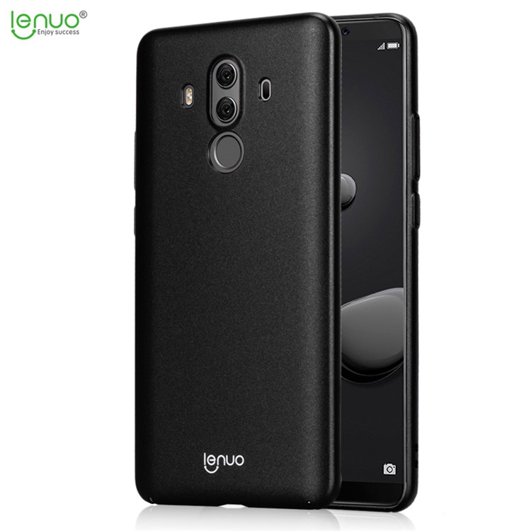 LENUO Leshield Series Silky Touch Hard Mobile Phone Protective Case for Huawei Mate 10 Pro - Black-1