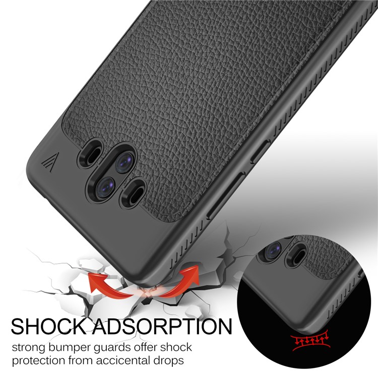 LENUO Gentlemen Series Soft TPU Case for Huawei Mate 10 - Black-5