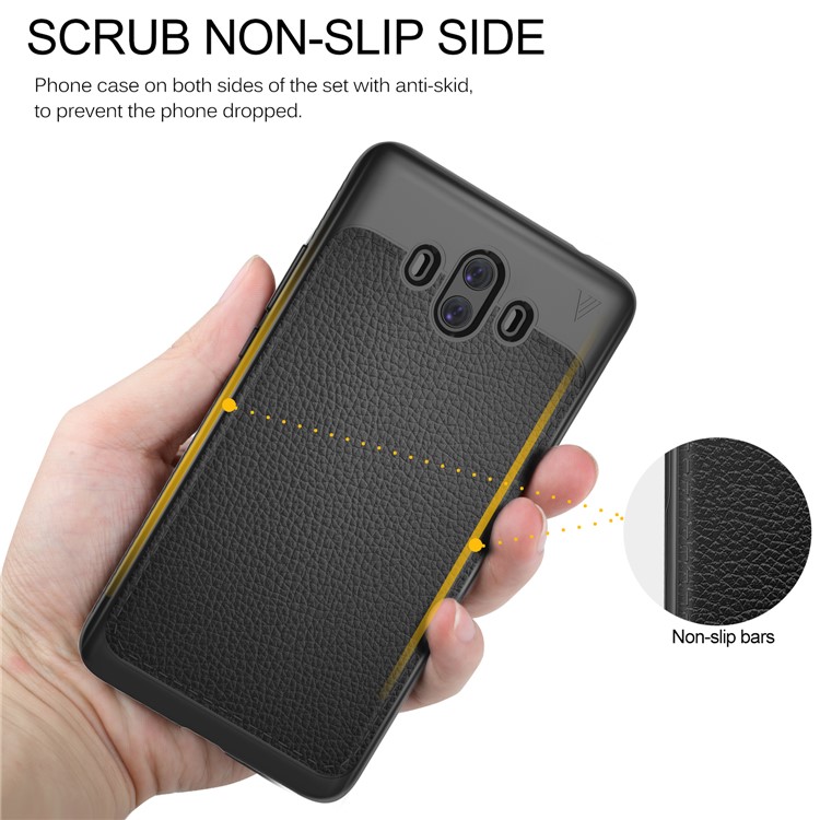 LENUO Gentlemen Series Soft TPU Case for Huawei Mate 10 - Black-7