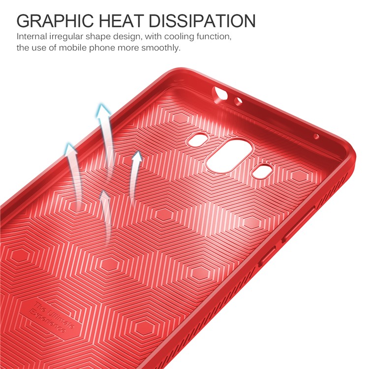 LENUO Gentlemen Series Soft TPU Phone Case for Huawei Mate 10 - Red-7