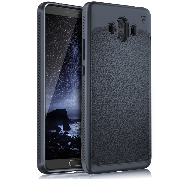 LENUO Gentlemen Series Soft TPU Cell Phone Case for Huawei Mate 10 - Dark Blue-1