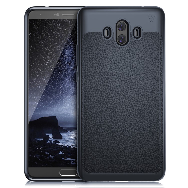 LENUO Gentlemen Series Soft TPU Cell Phone Case for Huawei Mate 10 - Dark Blue-2
