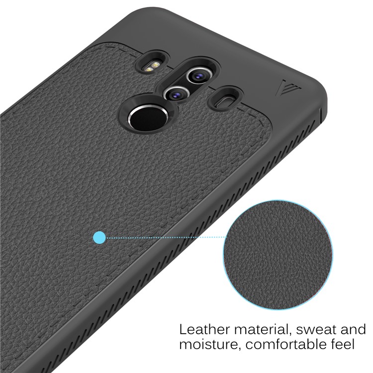 LENUO Gentlemen Series Soft TPU Phone Case for Huawei Mate 10 Pro - Black-4