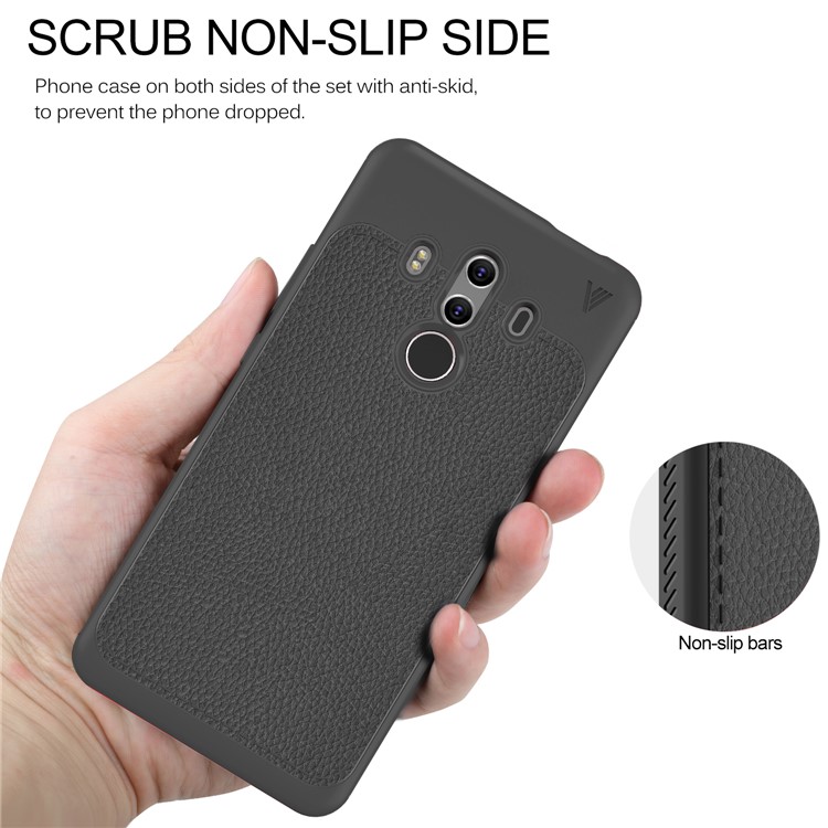 LENUO Gentlemen Series Soft TPU Phone Case for Huawei Mate 10 Pro - Black-7