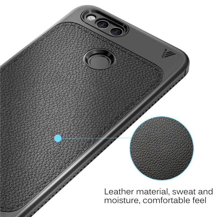 LENUO Gentlemen Series Soft TPU Phone Case for Honor 7X - Black-4