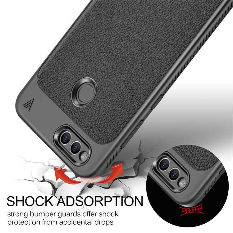 LENUO Gentlemen Series Soft TPU Phone Case for Honor 7X - Black-5