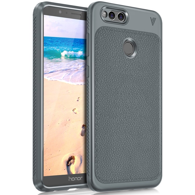LENUO Gentlemen Series Soft TPU Phone Cover for Honor 7X - Grey-1