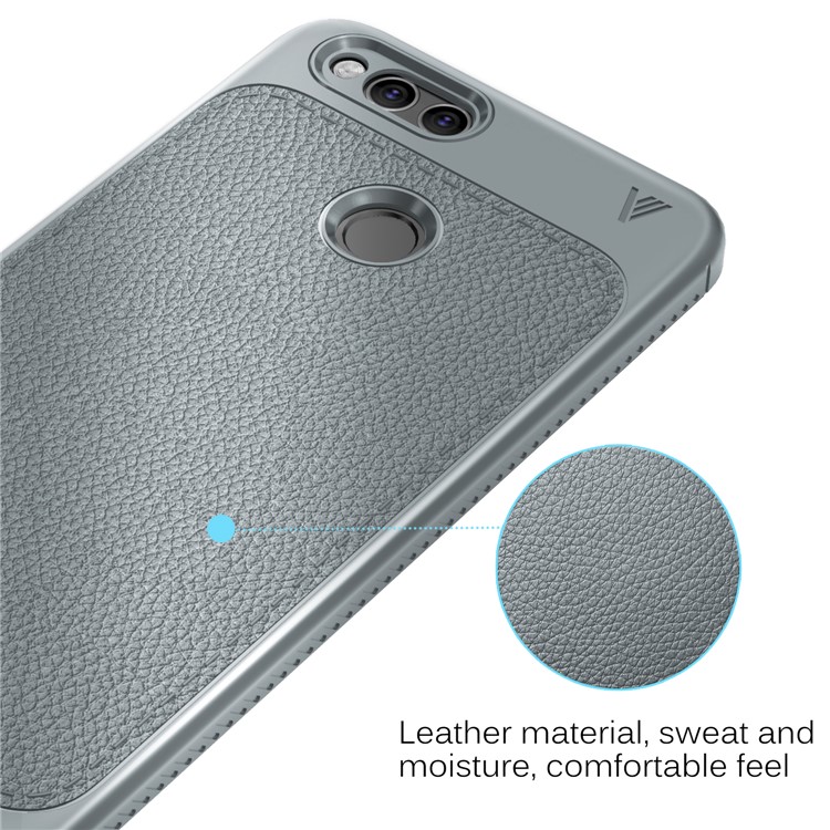 LENUO Gentlemen Series Soft TPU Phone Cover for Honor 7X - Grey-4