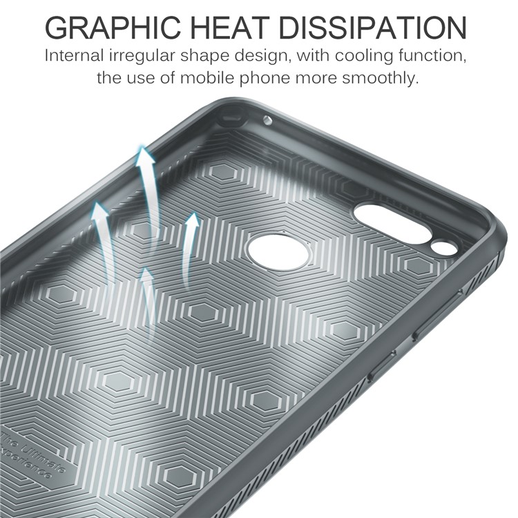 LENUO Gentlemen Series Soft TPU Phone Cover for Honor 7X - Grey-8