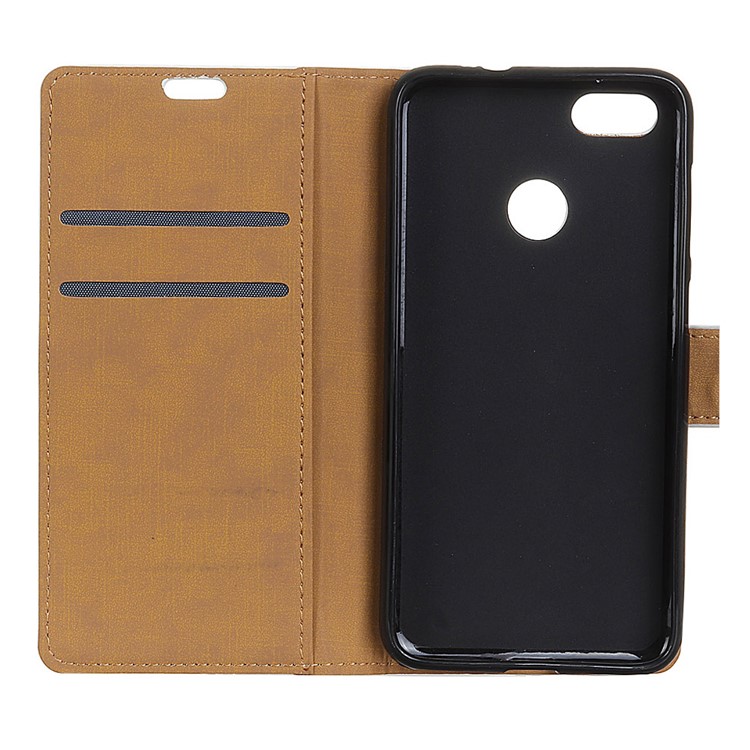 PU Leather Wallet Magnetic Stand Mobile Cover for Huawei P9 Lite Mini / Enjoy 7 / Y6 Pro (2017) - Black-6