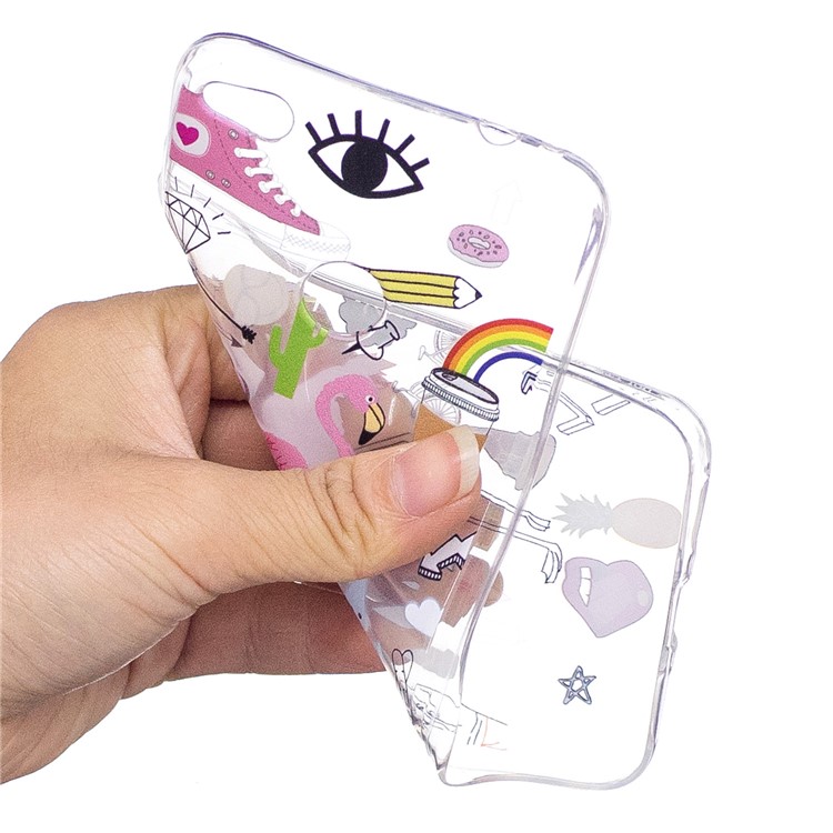 Pattern Printing TPU Case for Huawei P8 Lite (2017) / Honor 8 Lite - Crane Pattern-4