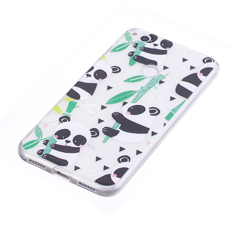 Pattern Printing TPU Back Case for Huawei P8 Lite (2017) / Honor 8 Lite - Panda Pattern-2