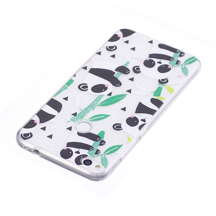 Pattern Printing TPU Back Case for Huawei P8 Lite (2017) / Honor 8 Lite - Panda Pattern-3