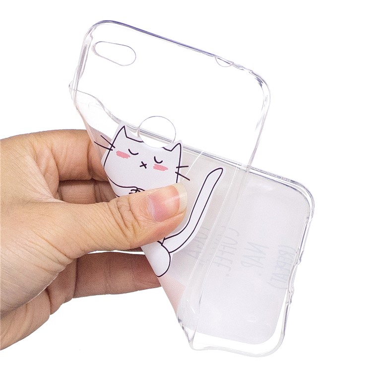 Pattern Printing TPU Gel Case for Huawei P8 Lite (2017) / Honor 8 Lite - Cartoon and English Characters-4