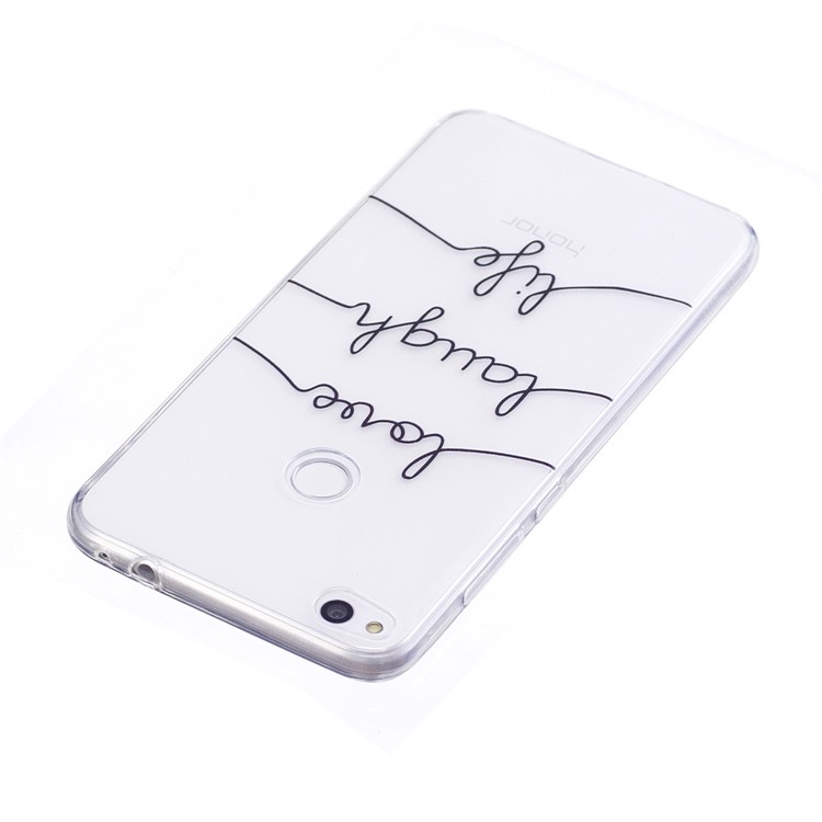 Pattern Printing TPU Mobile Phone Case for Huawei P8 Lite (2017) / Honor 8 Lite - English Characters-3