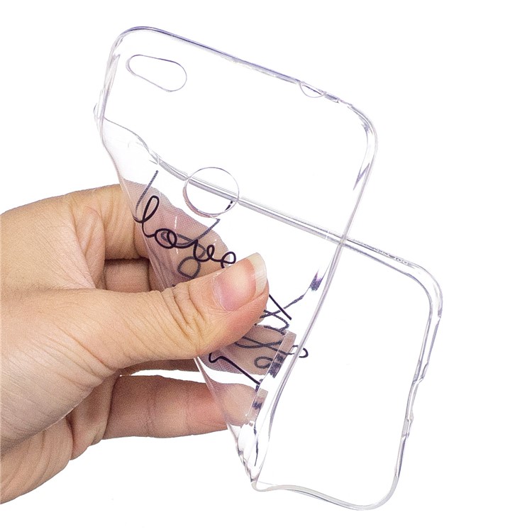 Pattern Printing TPU Mobile Phone Case for Huawei P8 Lite (2017) / Honor 8 Lite - English Characters-4